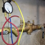 Backflow testing and commissioning.